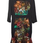 Teri Jon by Rickie Freeman scuba flutter floral midi dress size 10 Photo 0