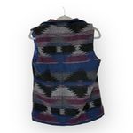 Cowgirl Legend Southwestern Aztec Vest Women’s M Zip Up Y2K Boho Western Blue Size M Photo 1