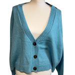 Wild Fable  Women's Sky Blue Slouchy Button-Front Cardigan - Size XXS - NWT Photo 0