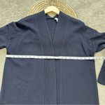 Vince  Women’s Rib Placket Wool Cashmere Open Front Cardigan Sweater in Navy L Photo 10