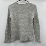 Madewell  Gray Cloud Clover Knit‎ Long Sleeve Pullover Sweater Size S Photo 1