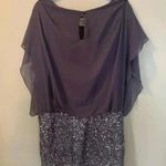 XScape  by Joanna Chen Women’s Size 14 Large Gray Sequin Blouse Blouson Top Photo 1