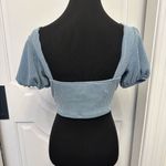 Altar'd State Altar’d State Cropped V Neck Square Back Pink Ribbed Top Shirt NWOT Photo 4