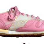 Reebok  Pink and Cream Retro Sneakers with Gum Sole Photo 4