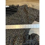 Ophelia Roe Womens Large Black Floral Long Sleeve Pullover Dress Boho Country Photo 5