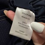 Hutch  Navy Blue with Gold Thread Detail Long Sleeve Dress- Size Small Photo 4