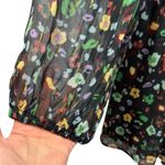 Anthropologie Long Sleeve Feminine Floral Print Somerset Romper Black S Photo 13