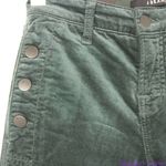 J Brand NEW Zion mid rise dark green velvet skinny pants in moorland, 24 Photo 13