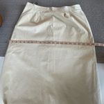Vintage Ivory Cream Faux Suede Column Maxi Skirt 28” Waist Fits Modern Sz 6 Photo 8