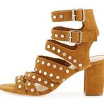 Loeffler Randall Galia Studded Suede Block-Heel Sandal Size 6.5 Photo 0