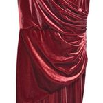 Revelry Gwen‎ Velvet Bridesmaid Maxi Dress Burgundy #610 Formal Womens Size 10 Purple Photo 3