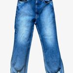3x1 Empire Crop Flare High Waist Med Wash Blue Jeans Sz 30 Photo 0