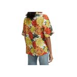 Scotch & Soda  Women's Multicolor Floral Linen Hawaiian Button Down Shirt Size XS Photo 1