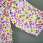 JOSIE NATORI CHIFFON PINK FLORAL lace TIE WRAP KIMONO ROBE belt missing OS/large Size undefined Photo 5