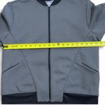 Adidas Gray Bomber Jacket with Ribbed Details Photo 4