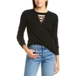 n:philanthropy  cream lace neck wool sweater Photo 3