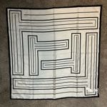 Lafayette 148  L. Beam Stripes Silk Scarf - Cloud Multi NWT Photo 2