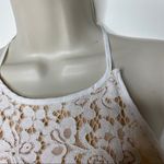 Keepsake white beige floral lace fitted mini dress XXS C7 Photo 4