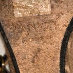 Lanvin Black and Tan Wedge Sandals Size 6 Photo 8