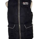 FILA puffer Vest pre owned size medium black Photo 0