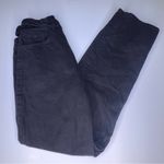frame denim FRAME Le High N Tight Straight Cut-Out Waist‎ Jeans in Film Noir Black Size 25 Photo 14