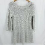 Free People  Sweater‎ Dress Oatmeal Cable Knit Medium New Photo 1