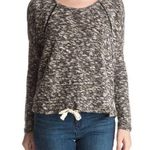 Roxy Loose Ends Top Black Space Dye Sweater Size Medium Photo 0