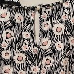 Karl Lagerfeld  Black and White Floral Blouse nwot Photo 5
