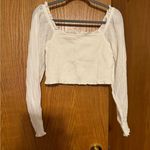 Aerie  white long sleeve crop top NWT Photo 0