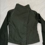 Anthropologie  By Marrakech Utility  Green Cream Removable Sherpa Collar Jacket Photo 11