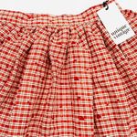 Unique Vintage NWT Red Plaid & Hearts Gellar Swing Skirt Photo 1