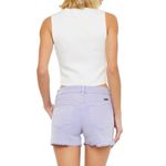 KanCan High Rise Raw Hem Denim Shorts Lilac Lavender Purple‎ size medium Purple Photo 1