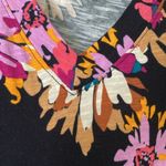 Pioneer Woman V Neck Jersey Tiered Dark Romantic Cottagecore Dress Medium Black Photo 2