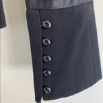 Bisou Bisou  blazer size 8 bell sleeve button front cropped career office black Photo 4