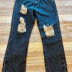 Show Me Your Mumu Brooklyn Straight Crop Distressed Released Frayed-Hem Sz 28 Photo 0