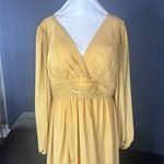 Women’s Full Length Long Sleeve Chiffon V Photo 1