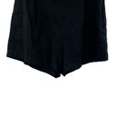 Madewell Plus Clean Pull-On Shorts in 100% Linen Black Plus Size 1X Photo 3