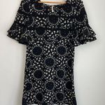Free People | Black and White Floral Mini Dress sz 6 Photo 0