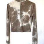 HYFVE Tie Dye Mock Neck Ribbed Crop Long Sleeve Size Small Photo 8