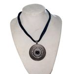 Park Lane vintage Y2k summit leather strap Silver Pendant crystals Necklace Photo 0