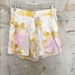 Reiss Print Sky Linen Printed Shorts Photo 3
