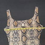 Salty  by Andie Snakeskin Print Cropped Tank Top Size Small Snakeskin Fitted Tank Photo 7