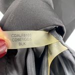 Calvin Klein  black short sleeve sheath dress hidden back zip fun buttons size 8 Photo 1