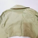 L'Academie  Tereza Poplin Crop Top in Moss Green XXS Photo 8