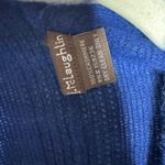 J. McLaughlin  100% Cashmere Blue Colorblock Open Front Poncho Wrap One Size Photo 1
