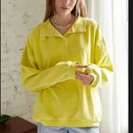 Urban Outfitters  Out From Under Jacintha Reverse Henley Sweatshirt Top Photo 1