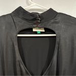 Farm Rio  Black Heart Cutout Satin Dress XS Photo 4