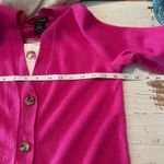 C by Bloomingdale’s 2 Ply Cashmere Long Line Cardigan Size Small Cherry Blossom Pink Photo 4