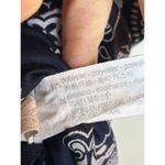 ZARA Tunic Dress Navy White Boho Oversized Size Small Patchwork Bohemian Photo 3