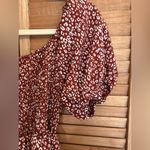 Altar'd State  Size XS short poof sleeve tie back babydoll dress Rust Photo 3